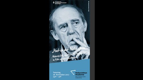 Studio ECK: 100. Geburtstag von Heinrich Böll - Veranstaltung der "Melanchton-Akademie"