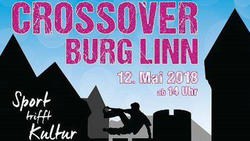 Rheinzeit: "Crossover - Sport trifft Kultur", Veranstaltung auf der Burg Linn in Krefeld