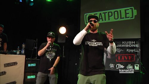 Beatpole: Rapper "Fab Kush" und "Mr. Jawbone", Beatboxer "MaZn", "DJ Mosayk"