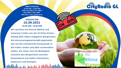 CityRadio GL: Patrick Walfraf und Annerose Linden - "IG Klima Kürten"