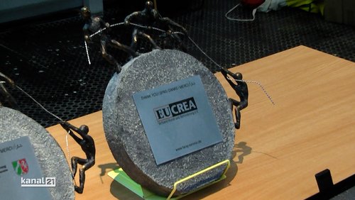 Verleihung der Danke-Skulptur in Bielefeld