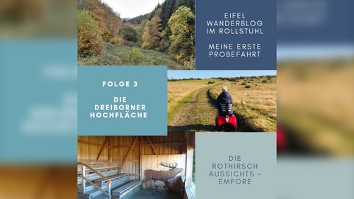 Eifel Wanderblog im Rollstuhl: Probefahrt, Besuch der Dreiborner Hochfläche