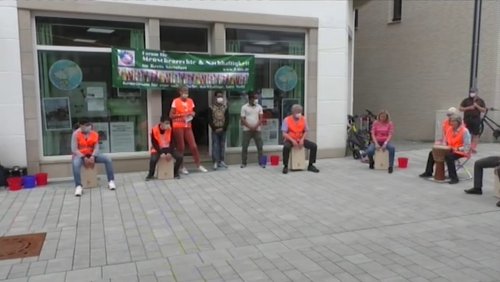 Gegen das Sterben im Mittelmeer - Demonstration in Rheine