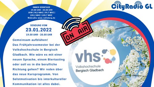 CityRadio GL: Cornelia Dick und Michael Buhleier - VHS Bergisch Gladbach