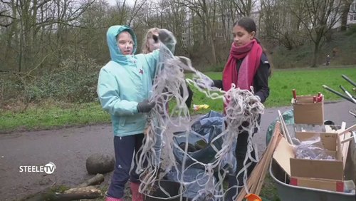 Steele TV: "Studio-Bühne Essen" – Wiedereröffnung, Ententeich am Isinger Park wird gesäubert