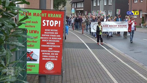 CAS-TV: "Lärm macht krank!" - Demo gegen Lkw-Lärm in Castrop-Rauxel-Merklinde