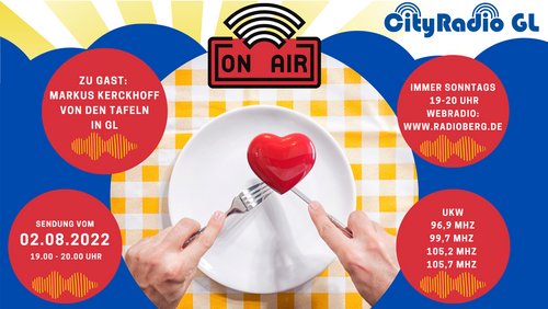 CityRadio GL: Vollmühle, Energiesparen in Schwimmbädern, Tafel in Bergisch Gladbach