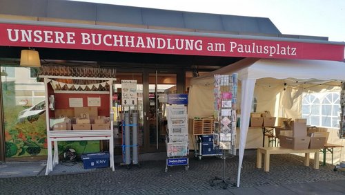 Neues vom Paulusplatz #6: Buchhändler Philipp Seehausen und Nachbar Klaus Freisen im Interview