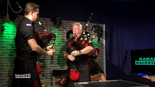 Backstage Spezial: "Red Hot Chilli Pipers", Dudelsack-Band aus Schottland