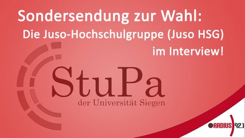 StuPa-Wahl 2018: Juso-Hochschulgruppe (Juso-HSG)