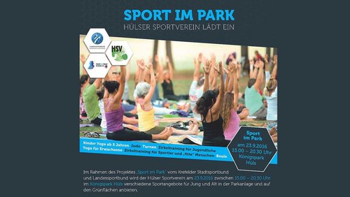 Rheinzeit: Sport im Park 2021 in Krefeld