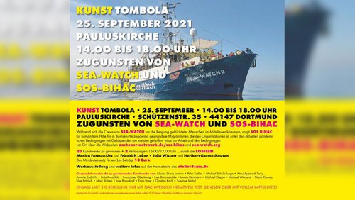 DO-MU-KU-MA: Kunsttombola - Spenden für Sea-Watch und SOS Bihac