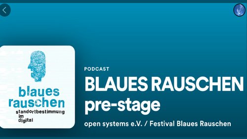 BLAUES RAUSCHEN pre-stage: Karl-Heinz Blomann und Eckart Waage, Festival-Organisation