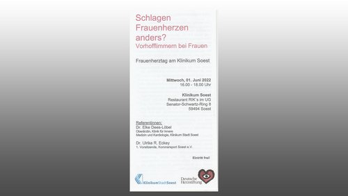 Aus dem Takt: Schlagen Frauenherzen anders? - Frauenherztag 2022