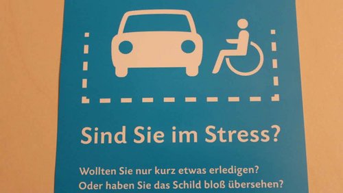 Parkplatz mit Handicap