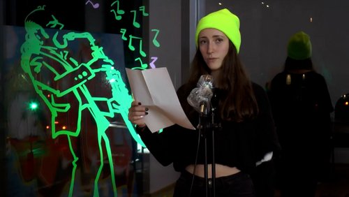 ON SCREEN: U20-Poetry-Slam aus dem Grünen Würfel in Bielefeld