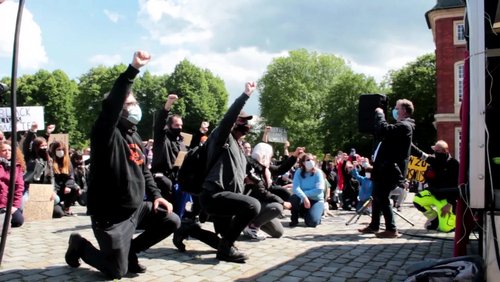 "I can't breathe" – Demo gegen Rassismus in Münster