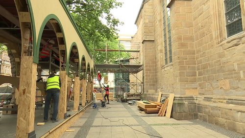 Kirchentag 2019 in Dortmund: Paradiesgarten an der Reinoldi-Kirche