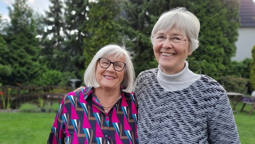 Im Glashaus: Dr. Ute Müller und Ute Höfle, Inner Wheel Club Iserlohn