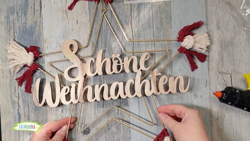 dakrela: Weihnachtlicher Türschmuck zum Selberbasteln