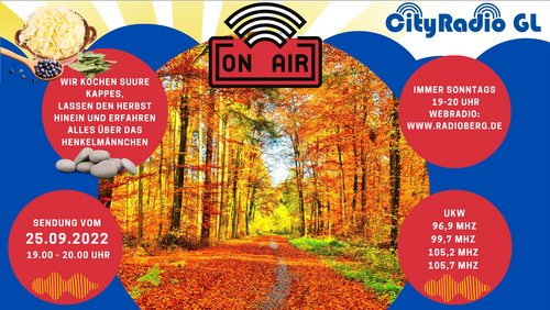 CityRadio GL: Bibliomania - Ausstellung, Laubabfuhr, Henkelmännchen-Pflastersteine