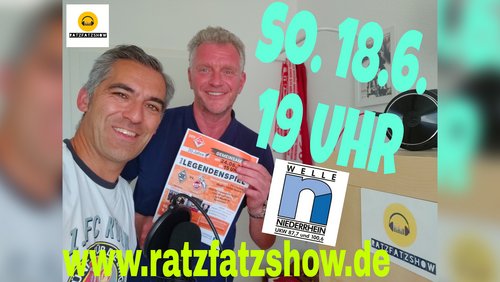 RatzFatzShow: Legendenspiel zwischen Borussia Mönchengladbach und 1. FC Köln in Viersen