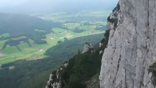 Rauschberg bei Ruhpolding - Erste Fahrt mit dem Kabinenlift