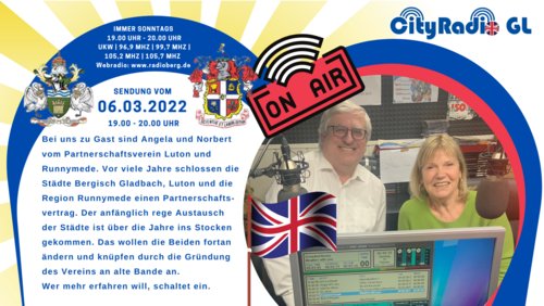 CityRadio GL: Partnerschaftsverein Luton und Runnymede - Bergisch Gladbach, Inklusionsscheck NRW