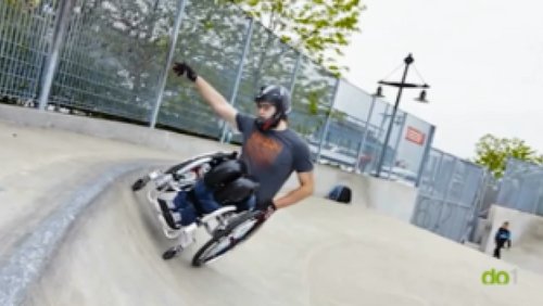 Nahaufnahme: David Lebuser, Rollstuhlskater