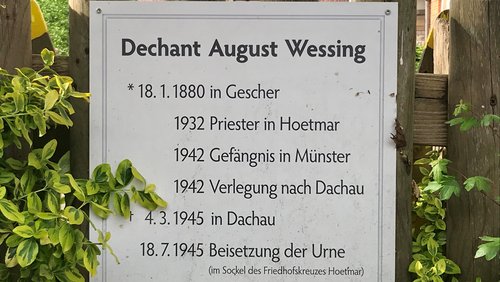 Region WAF: Erinnerung an August Wessing, katholischer Pfarrer