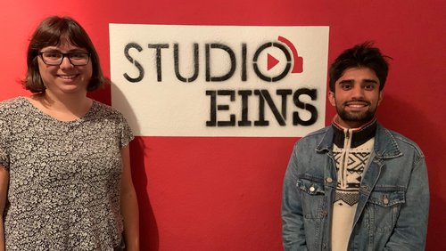 Vor Ort: Miriam Caspers und Dildar, Ausbildung statt Abschiebung e.V.