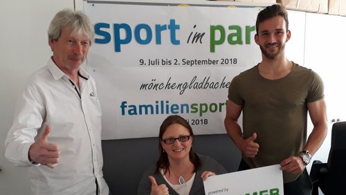Sportsplitter: "Sport im Park", Projekt in Mönchengladbach