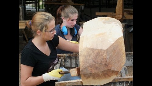 Römischer Schiffsbau im Archäologischen Park in Xanten