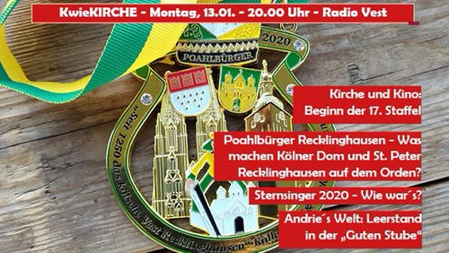 KwieKIRCHE: Sternsinger, Arbeitskreis Kirche & Kino, Karnevalsgesellschaft "Poahl Bürger"