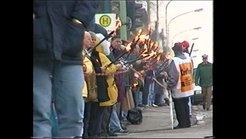 Emschertal Movie Camera: IGBE - Band der Solidarität - Menschenkette für Bergleute