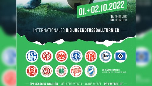 1. Internationales U13-Jugendfußballturnier in Wesel