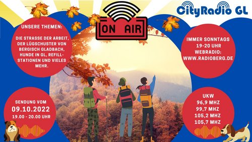 CityRadio GL: Wanderungen, Refill-Stationen, Straße der Arbeit