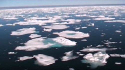 Grünsehen: Eisschmelze - Eine Folge der Klimaerwärmung