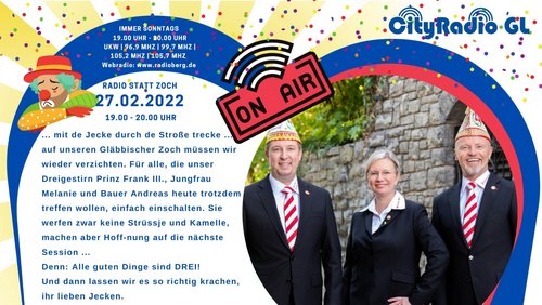 CityRadio GL: Designiertes Dreigestirn von Bergisch Gladbach