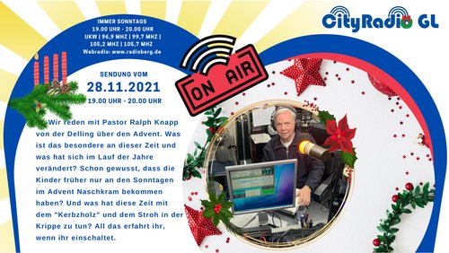 CityRadio GL: Impf-Drive-In in Bergisch Gladbach, Fahrradpforte, Adventszeit